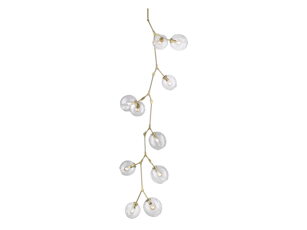 Avenue Lighting - Ten Light Chandelier - Fairfax Ave. - Brushed Brass- Union Lighting Luminaires Decor