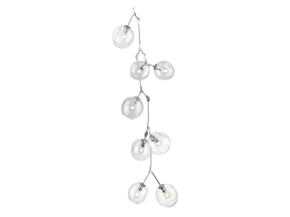 Avenue Lighting - Ten Light Chandelier - Fairfax Ave. - Matte Chrome- Union Lighting Luminaires Decor