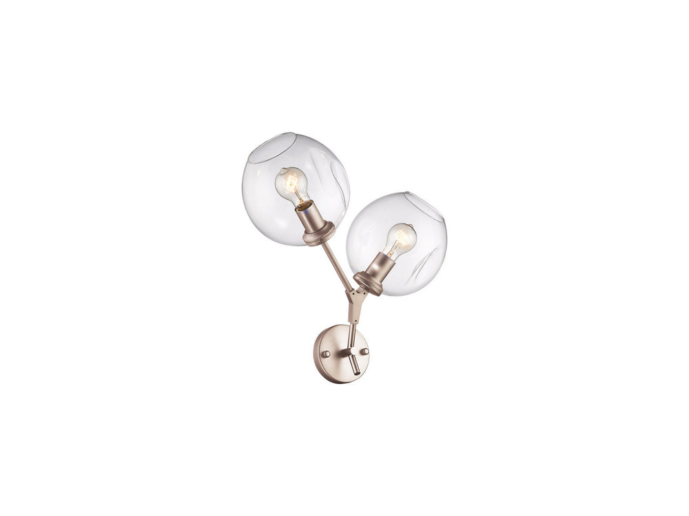 Avenue Lighting - Two Light Wall Sconce - Fairfax Ave. - Brushed Brass- Union Lighting Luminaires Decor