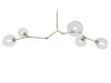 Avenue Lighting - Five Light Chandelier - Fairfax Ave. - Brushed Brass- Union Lighting Luminaires Decor
