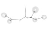 Avenue Lighting - Five Light Chandelier - Fairfax Ave. - Matte Chrome- Union Lighting Luminaires Decor