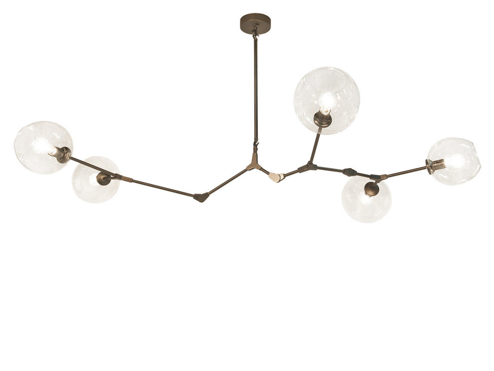 Avenue Lighting - Five Light Chandelier - Fairfax Ave. - Dark Bronze- Union Lighting Luminaires Decor