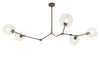 Avenue Lighting - Five Light Chandelier - Fairfax Ave. - Dark Bronze- Union Lighting Luminaires Decor
