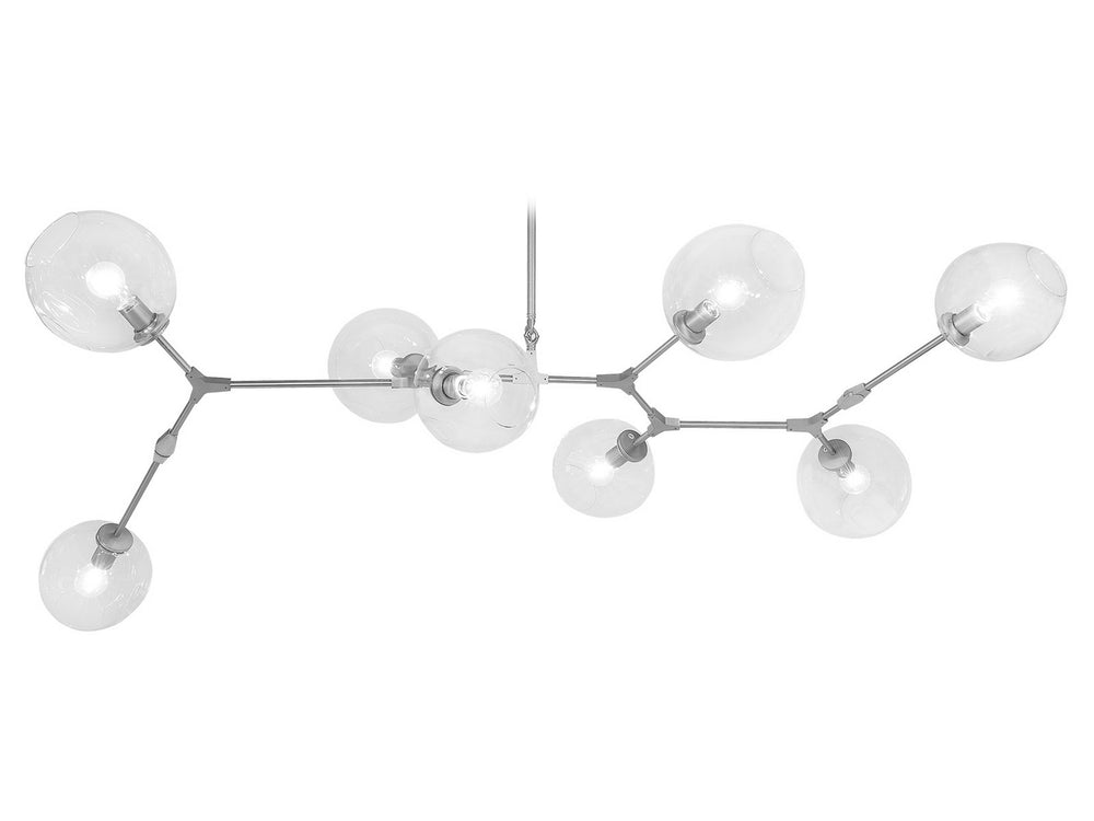 Avenue Lighting - Eight Light Chandelier - Fairfax Ave. - Matte Chrome- Union Lighting Luminaires Decor