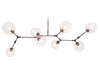 Avenue Lighting - Eight Light Chandelier - Fairfax Ave. - Dark Bronze- Union Lighting Luminaires Decor