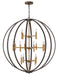Hinkley Canada - LED Chandelier - Euclid - Spanish Bronze- Union Lighting Luminaires Decor