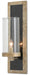 Currey and Company - One Light Wall Sconce - Charade - Antique Silver Leaf/Black Penshell Crackle- Union Lighting Luminaires Decor