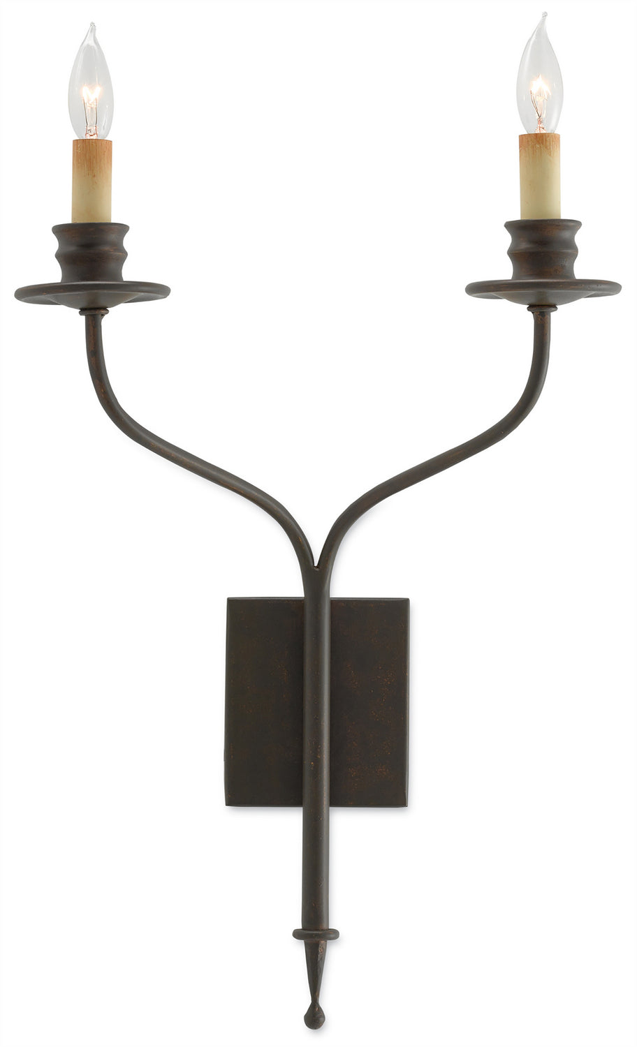 Currey and Company - Two Light Wall Sconce - Highlight - Bronze Gold- Union Lighting Luminaires Decor