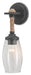 Currey and Company - One Light Wall Sconce - Hightider - Natural/Clear/French Satin- Union Lighting Luminaires Decor