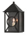 Currey and Company - One Light Outdoor Wall Sconce - Ripley - Midnight- Union Lighting Luminaires Decor