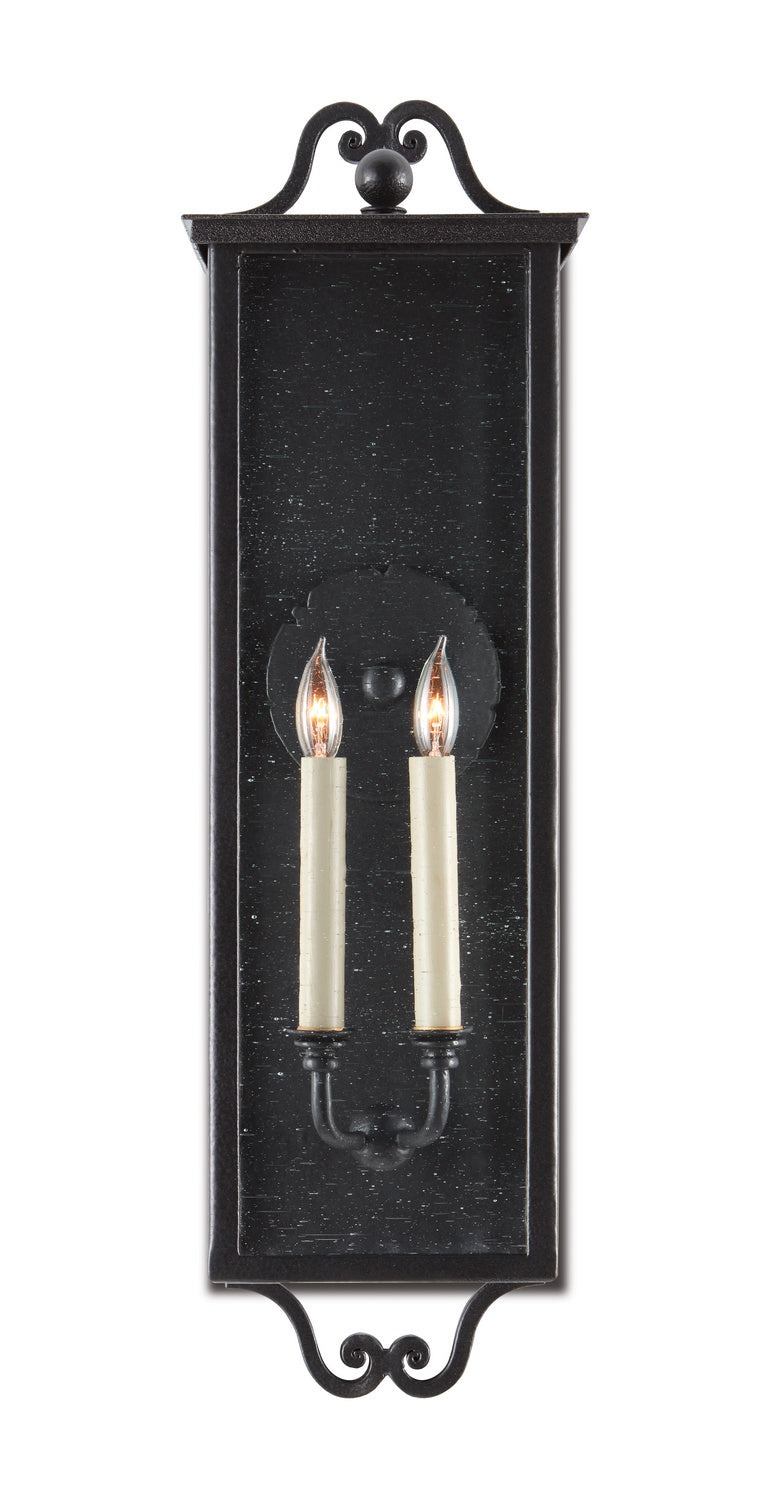 Currey and Company - Two Light Outdoor Wall Sconce - Giatti Collection - Midnight- Union Lighting Luminaires Decor