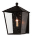 Currey and Company - One Light Outdoor Wall Sconce - Bening Collection - Midnight- Union Lighting Luminaires Decor