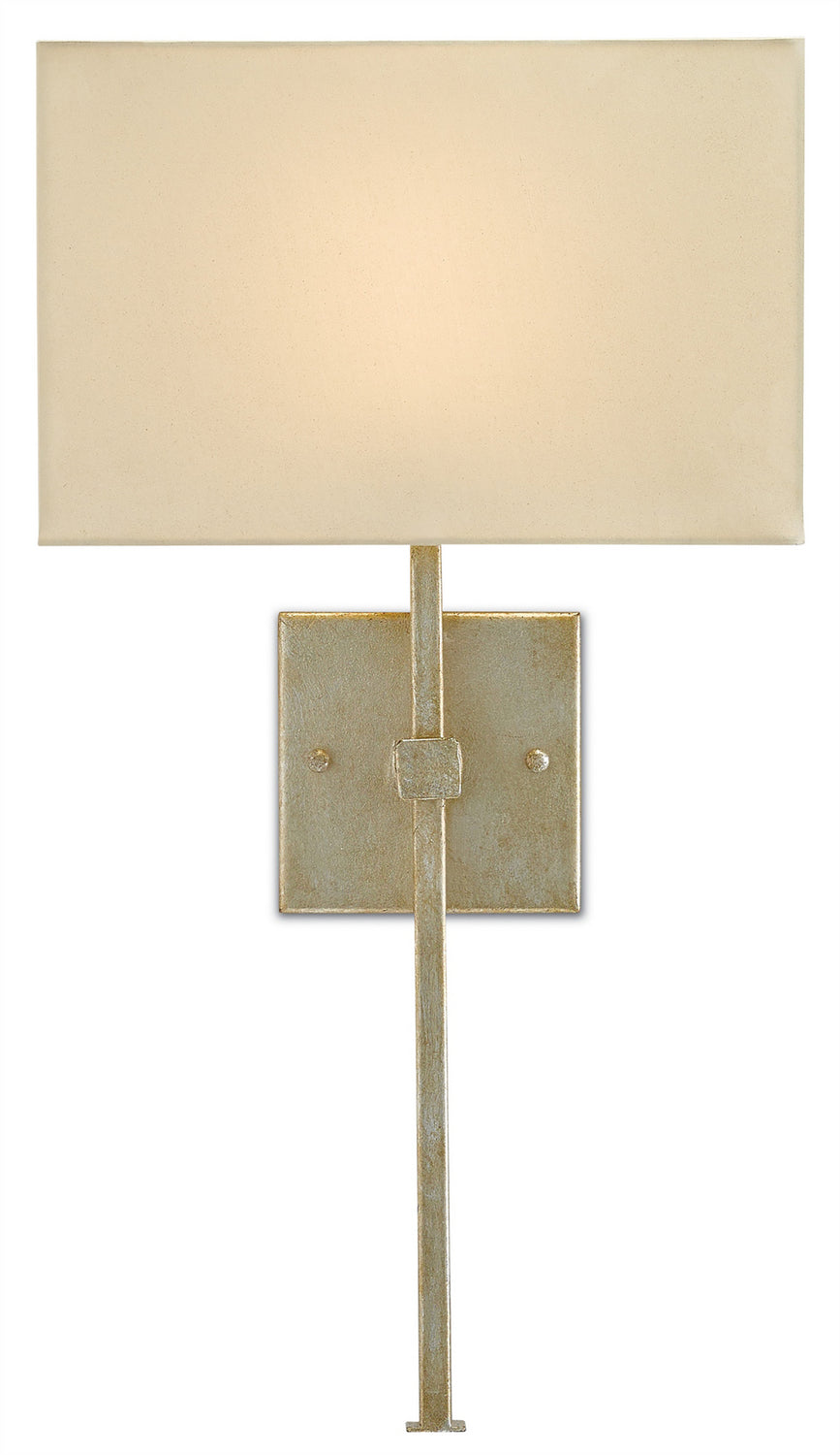 Currey and Company - One Light Wall Sconce - Ashdown - Silver Leaf- Union Lighting Luminaires Decor