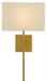 Currey and Company - One Light Wall Sconce - Ashdown - Antique Gold Leaf- Union Lighting Luminaires Decor