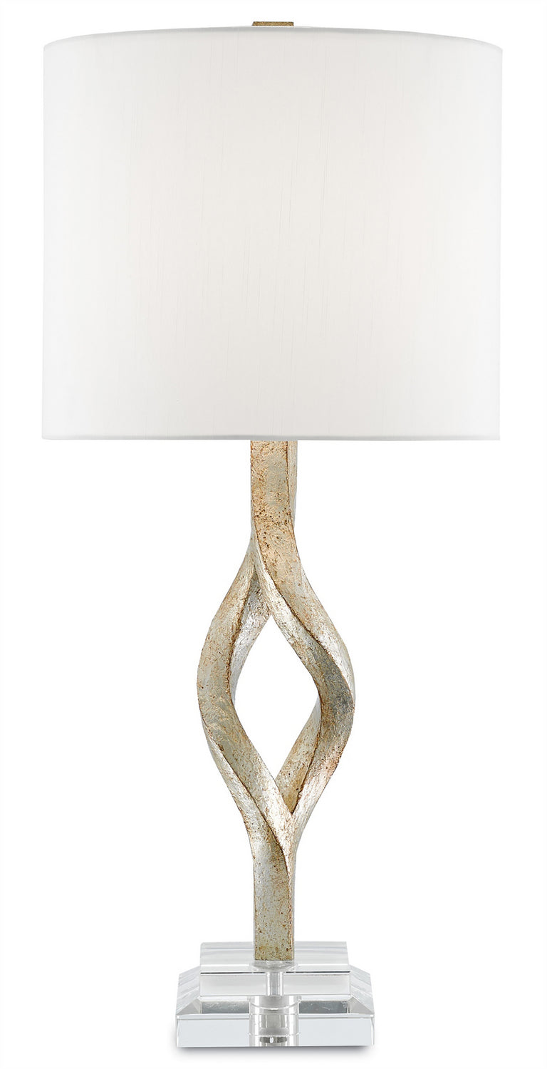 Currey and Company - One Light Table Lamp - Elyx - Chinois Silver Leaf/Clear- Union Lighting Luminaires Decor
