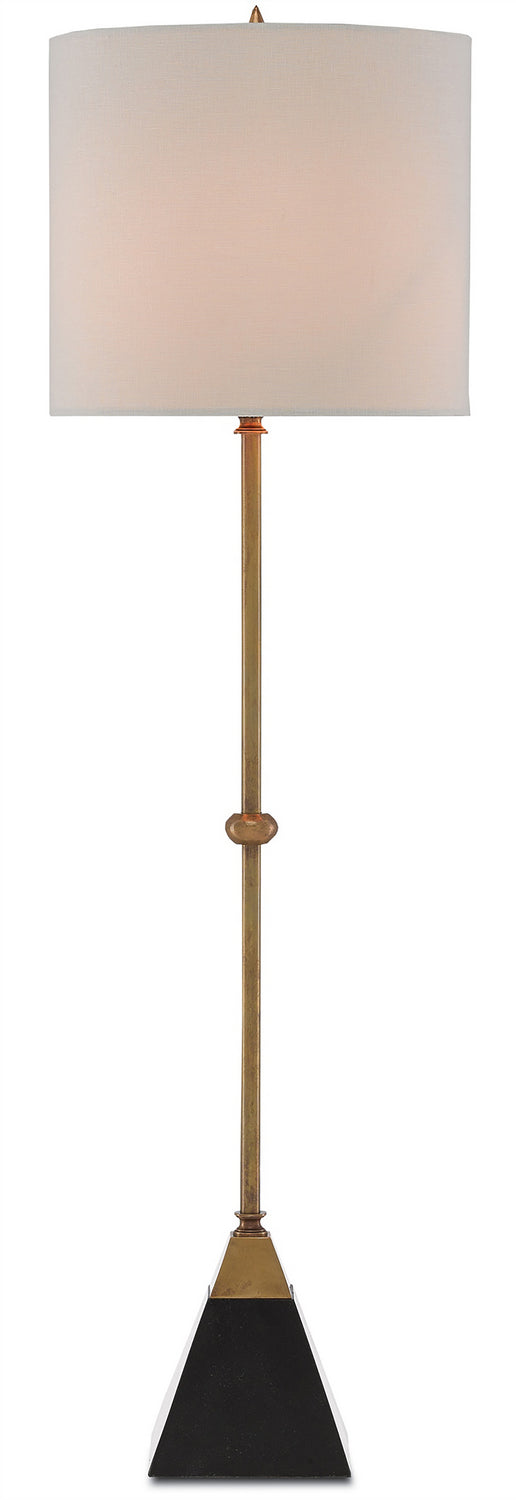 Currey and Company - One Light Table Lamp - Recluse - Vintage Brass/Black- Union Lighting Luminaires Decor