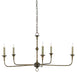 Currey and Company - Five Light Chandelier - Nottaway Collection - Pyrite Bronze- Union Lighting Luminaires Decor