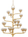 Currey and Company - 22 Light Chandelier - Agave Americana Collection - Dark Contemporary Gold Leaf- Union Lighting Luminaires Decor
