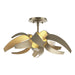 Hubbardton Forge - Four Light Semi-Flush Mount - Corona - Soft Gold- Union Lighting Luminaires Decor