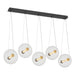 Hubbardton Forge - LED Pendant - Otto - Black with Brass Accents- Union Lighting Luminaires Decor