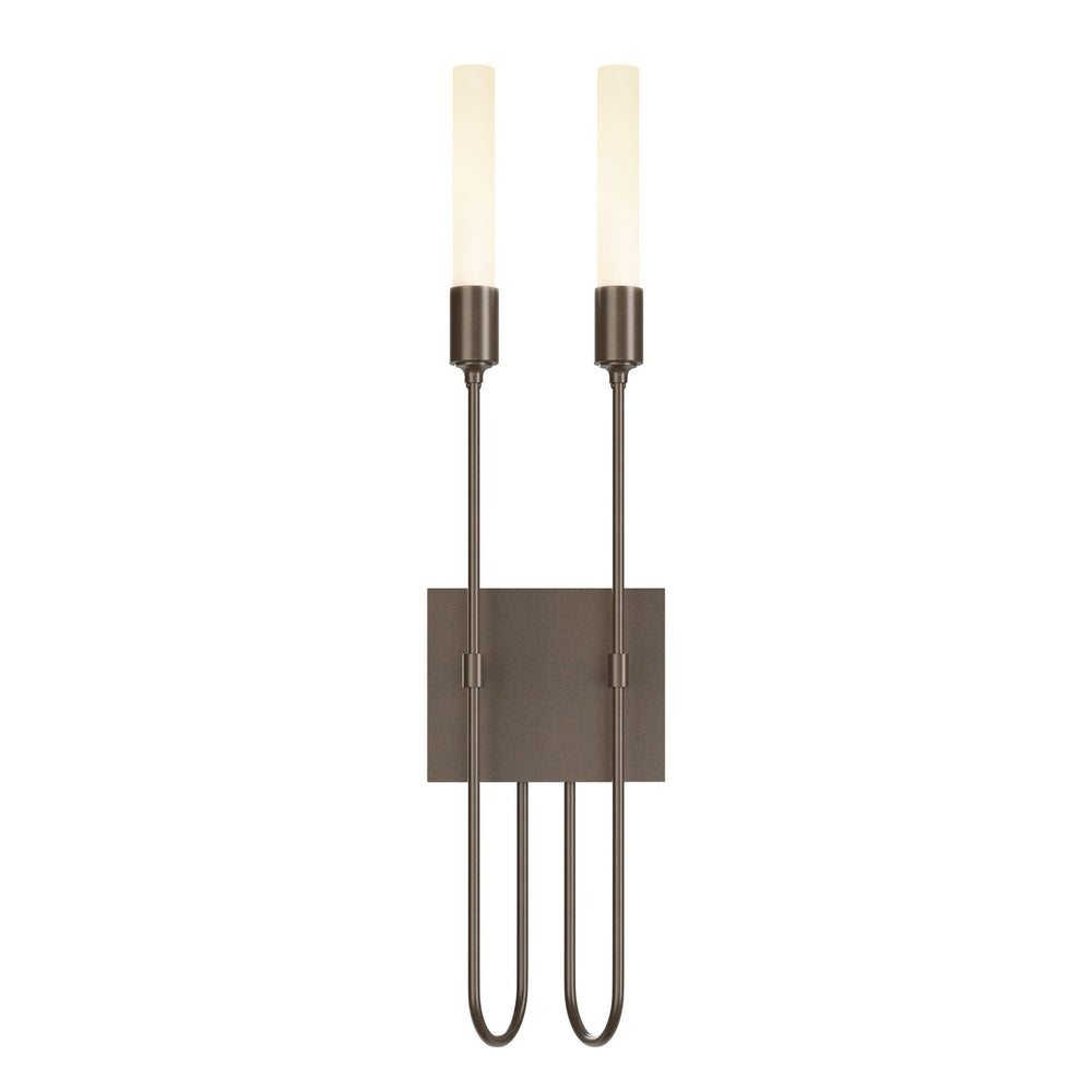 Hubbardton Forge - Two Light Wall Sconce - Lisse - Bronze- Union Lighting Luminaires Decor
