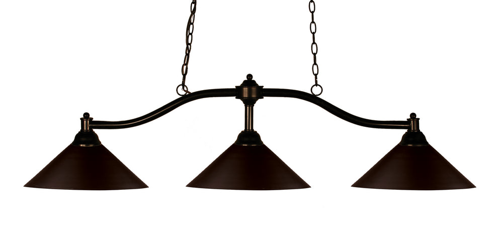 Z-Lite Canada - Three Light Billiard - Chance - Bronze- Union Lighting Luminaires Decor