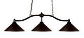 Z-Lite Canada - Three Light Billiard - Chance - Bronze- Union Lighting Luminaires Decor