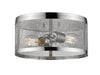 Z-Lite Canada - Two Light Flush Mount - Meshsmith - Chrome- Union Lighting Luminaires Decor