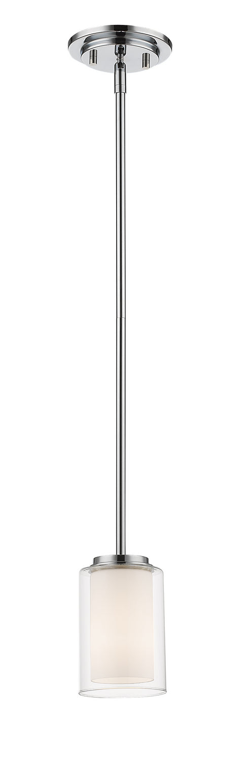 Z-Lite Canada - One Light Pendant - Willow - Chrome- Union Lighting Luminaires Decor