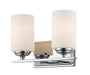 Z-Lite Canada - Two Light Vanity - Bordeaux - Chrome- Union Lighting Luminaires Decor