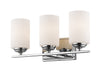 Z-Lite Canada - Three Light Vanity - Bordeaux - Chrome- Union Lighting Luminaires Decor