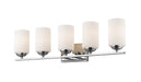 Z-Lite Canada - Five Light Vanity - Bordeaux - Chrome- Union Lighting Luminaires Decor