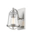 Z-Lite Canada - One Light Wall Sconce - Mariner - Brushed Nickel- Union Lighting Luminaires Decor