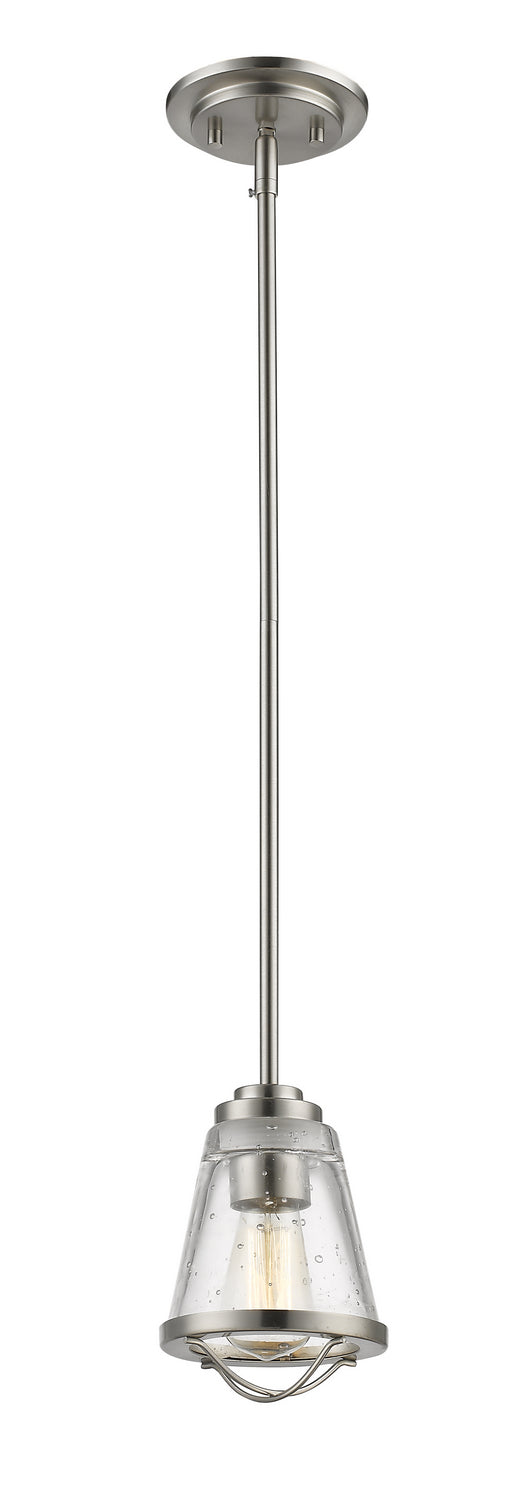 Z-Lite Canada - One Light Pendant - Mariner - Brushed Nickel- Union Lighting Luminaires Decor