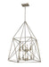 Z-Lite Canada - Eight Light Chandelier - Trestle - Antique Silver- Union Lighting Luminaires Decor