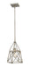 Z-Lite Canada - One Light Pendant - Trestle - Antique Silver- Union Lighting Luminaires Decor