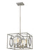 Z-Lite Canada - Four Light Pendant - Port - Antique Silver- Union Lighting Luminaires Decor