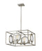 Z-Lite Canada - Four Light Chandelier - Port - Antique Silver- Union Lighting Luminaires Decor
