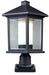 Z-Lite Canada - One Light Outdoor Pier Mount - Mesa - Black- Union Lighting Luminaires Decor