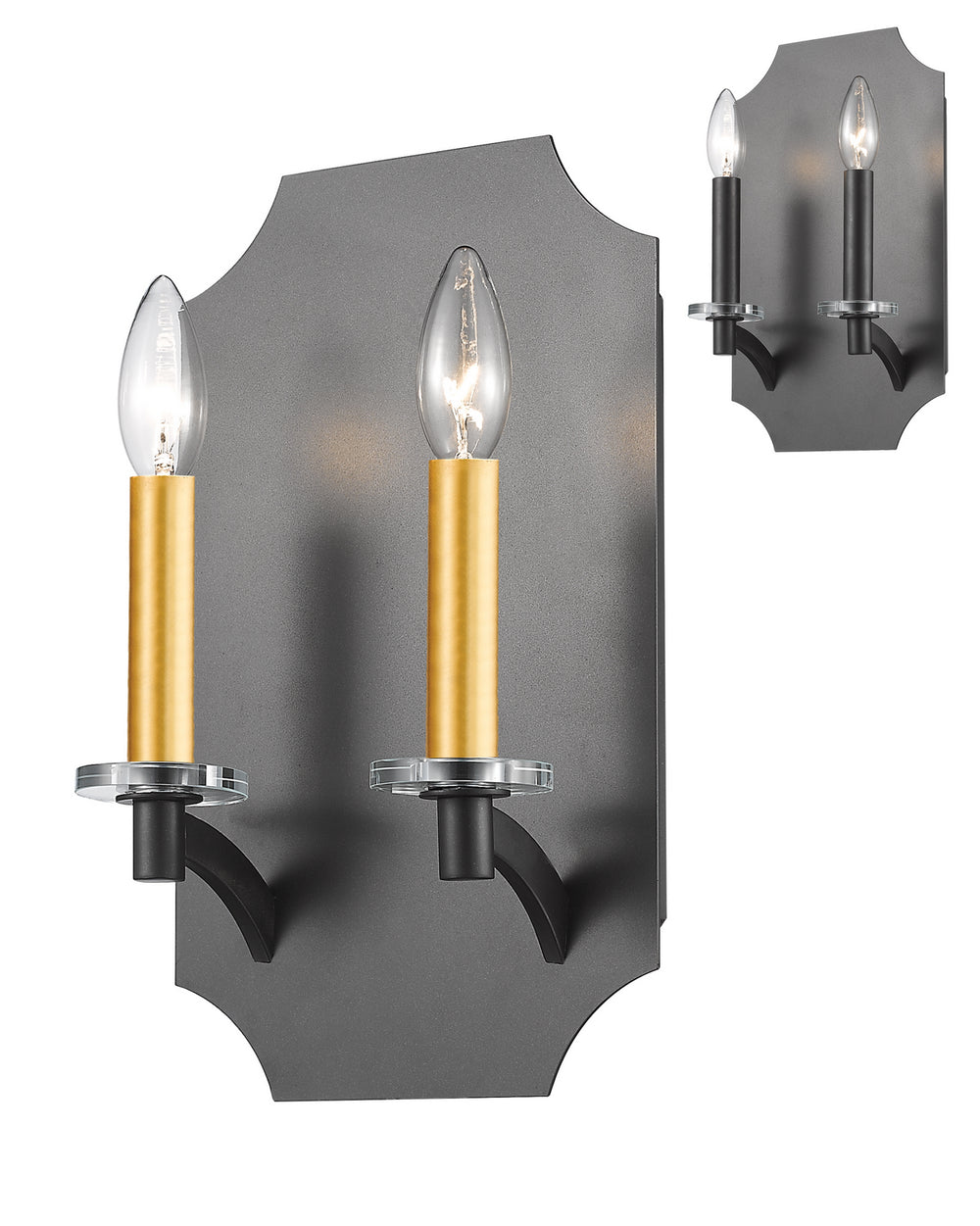 Z-Lite Canada - Two Light Wall Sconce - Zander - Bronze- Union Lighting Luminaires Decor
