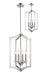 Z-Lite Canada - Four Light Chandelier - Zander - Brushed Nickel- Union Lighting Luminaires Decor