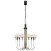Visual Comfort Signature Canada - Ten Light Chandelier - Reverie - Clear Ribbed Glass and Bronze- Union Lighting Luminaires Decor