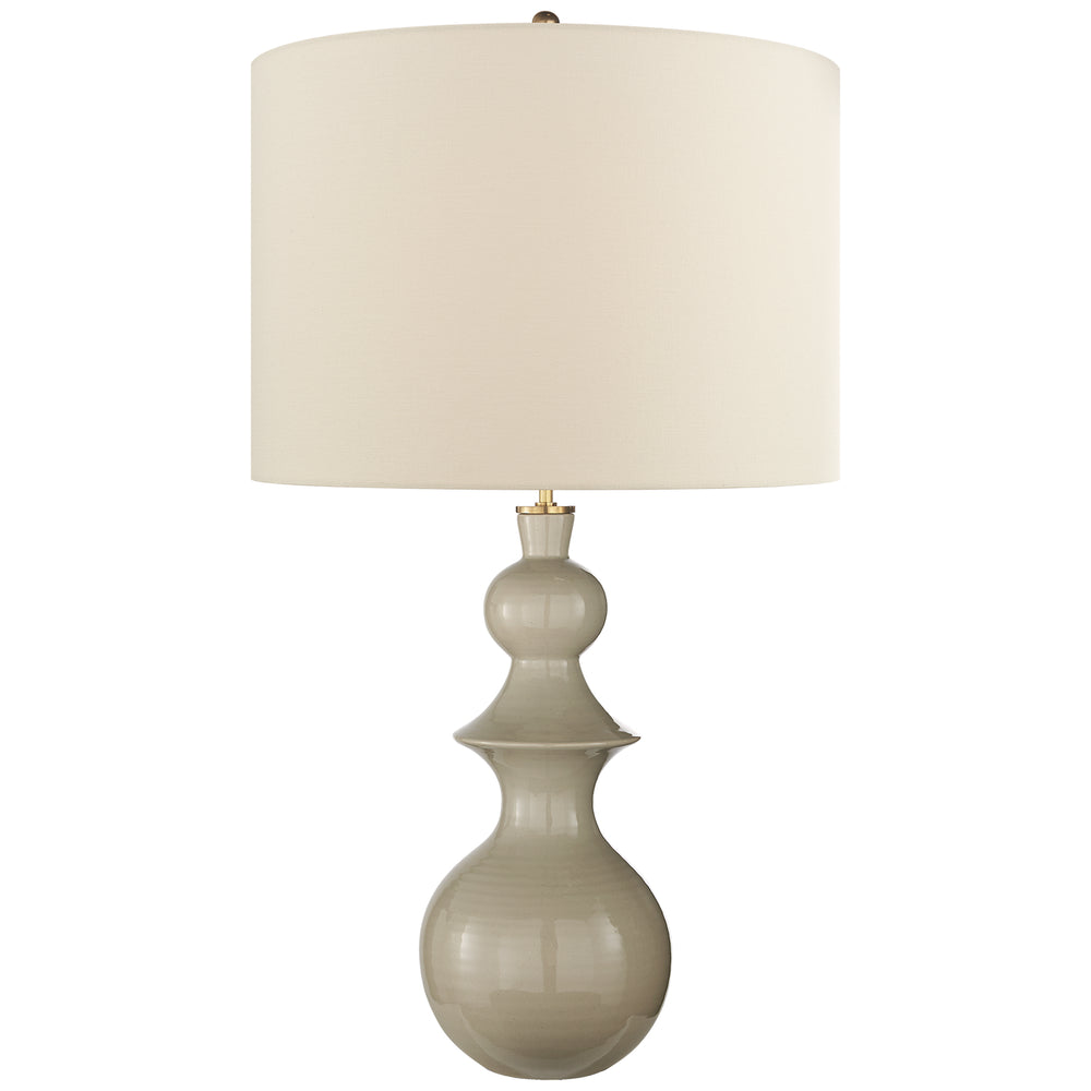 Visual Comfort Signature Canada - One Light Table Lamp - Saxon - Dove Grey- Union Lighting Luminaires Decor