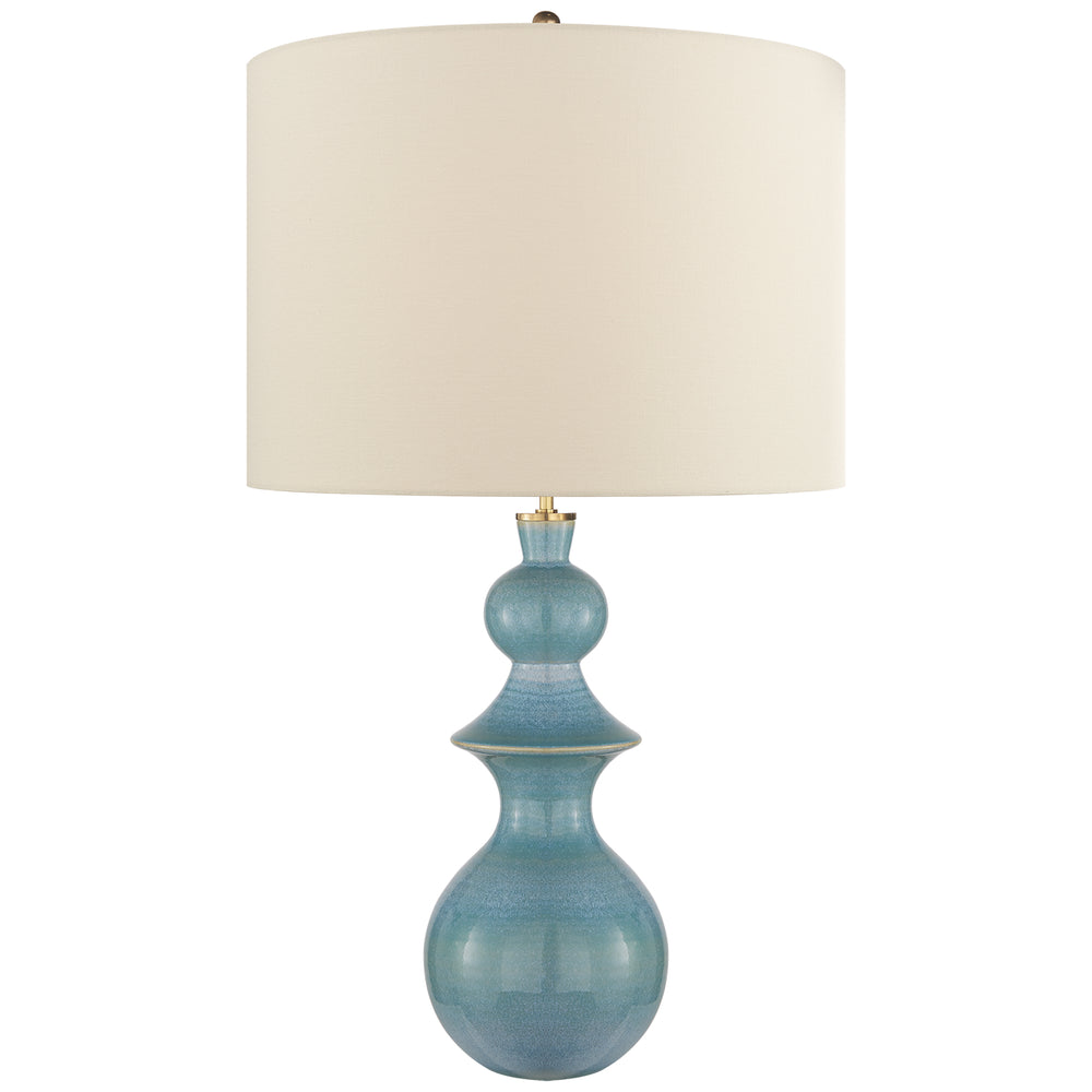 Visual Comfort Signature Canada - One Light Table Lamp - Saxon - Sandy Turquoise- Union Lighting Luminaires Decor