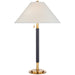 Ralph Lauren Canada - Two Light Table Lamp - Garner - Natural Brass and Navy Leather- Union Lighting Luminaires Decor