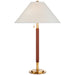Ralph Lauren Canada - Two Light Table Lamp - Garner - Natural Brass and Saddle Leather- Union Lighting Luminaires Decor