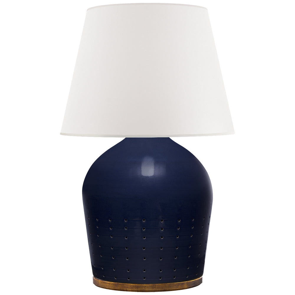 Ralph Lauren Canada - One Light Table Lamp - Halifax - Blue Ceramic- Union Lighting Luminaires Decor