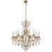 Ralph Lauren Canada - 18 Light Chandelier - Antoinette - Natural Brass and Crystal- Union Lighting Luminaires Decor