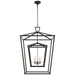 Visual Comfort Signature Canada - Four Light Lantern - Darlana Double Cage - Aged Iron- Union Lighting Luminaires Decor
