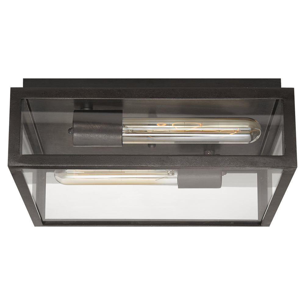 Visual Comfort Signature Canada - Two Light Flush Mount - Fresno - Aged Iron- Union Lighting Luminaires Decor